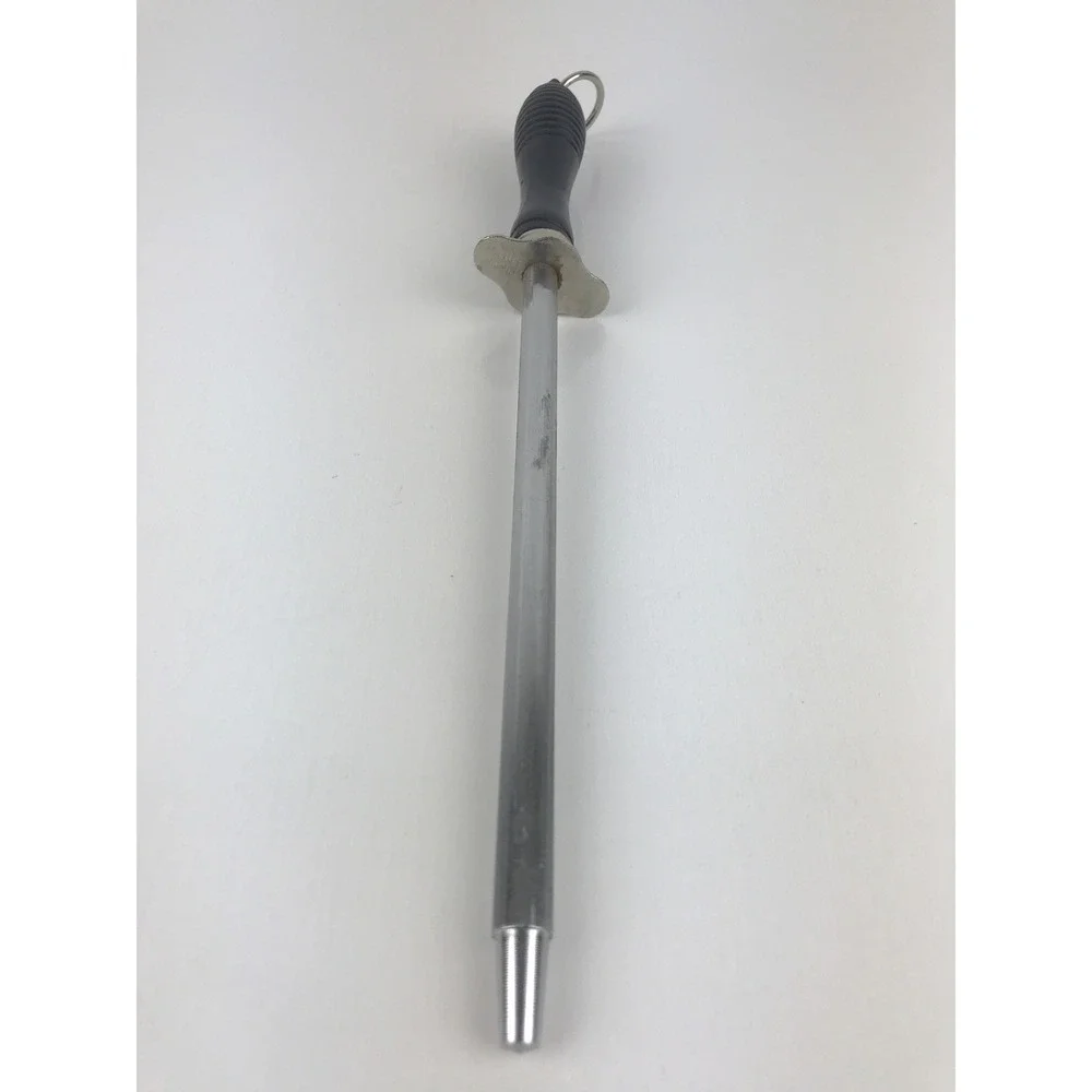 Unbranded Knife Sharpening Honing Steel Rod‎ Kitchen Black Composite Handle